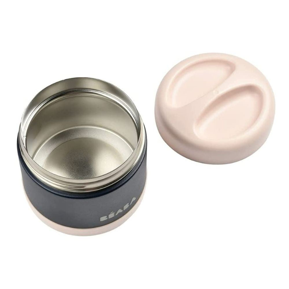 Stainless Steel Insulated Food Jar - Isothermal Portion - 500 ml-Light Pink/ Night Blue