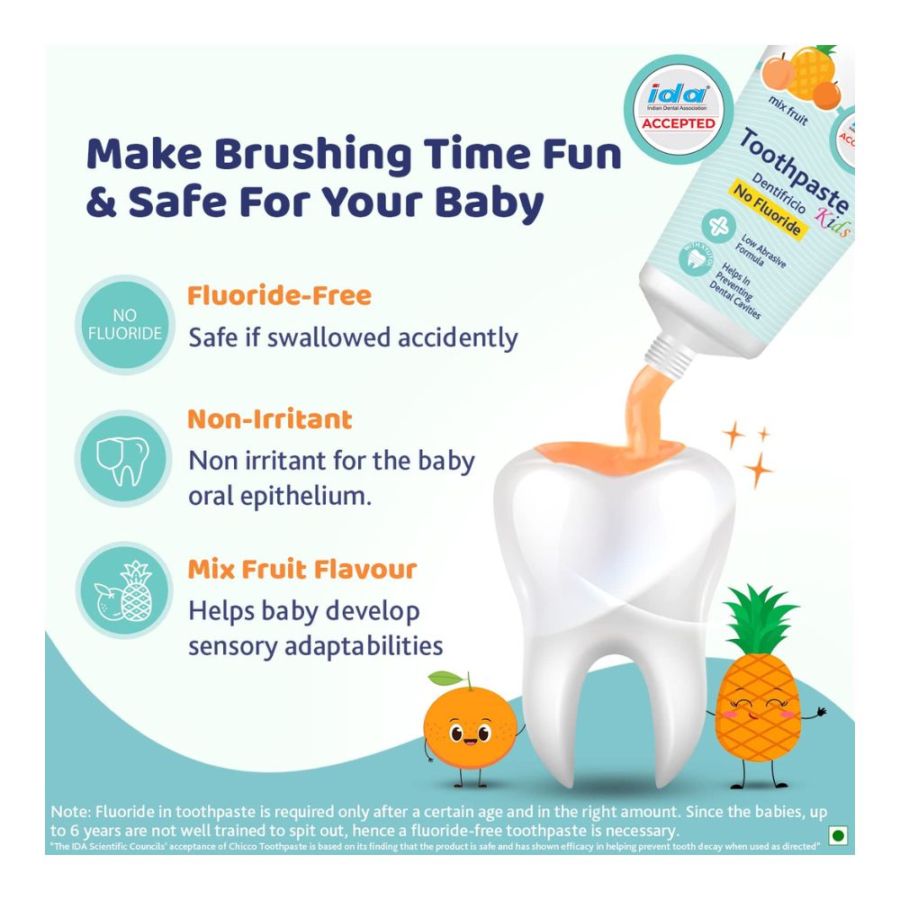 Tooth Paste Mix Fruit No Fluoride (1Y-6Y) (50G)