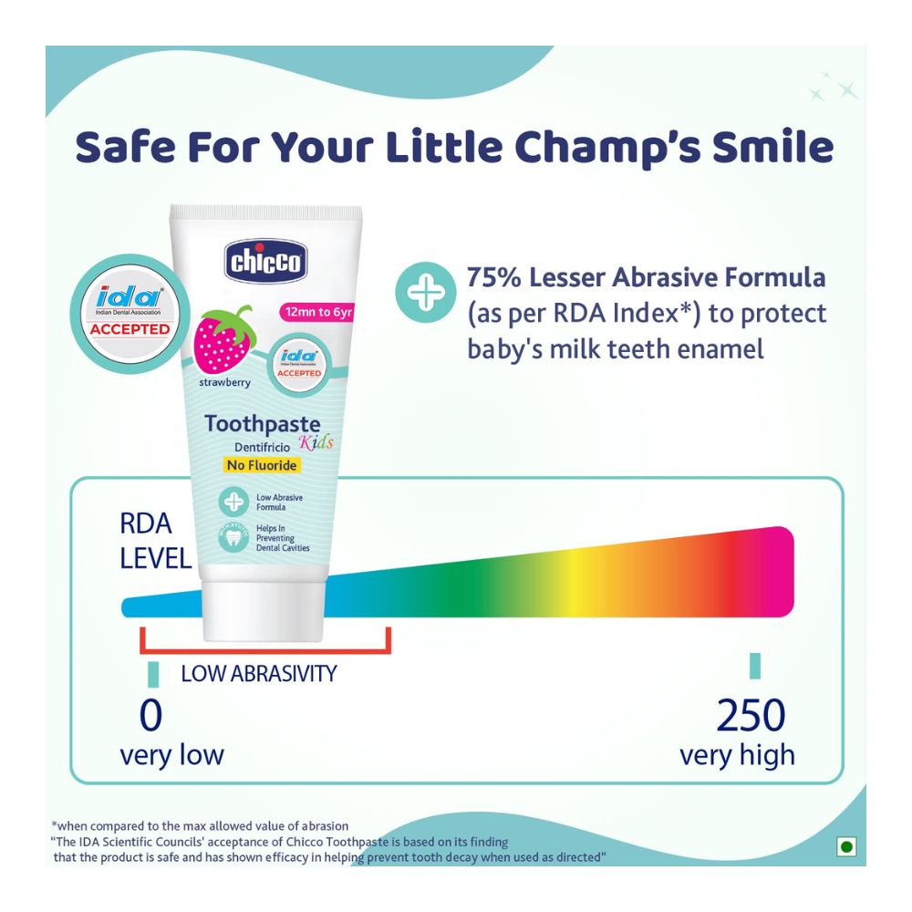 Tooth Paste Strawberry No Fluoride (1Y-6Y) (50G)