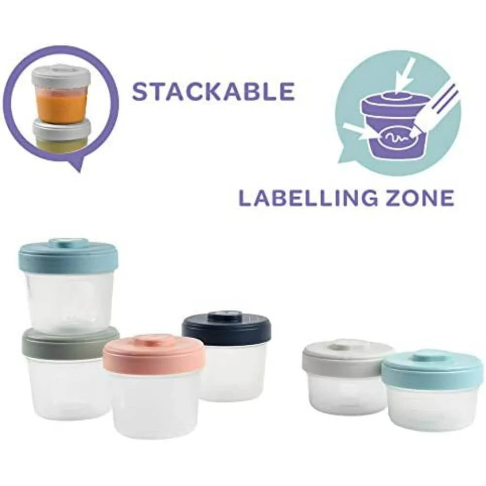 Starter Food Storage Set – 6 Clip portions (2x90ml + 4x150ml)
