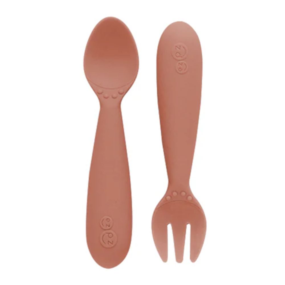 Mini Utensils for Toddlers (Spoon & Fork) - Sienna