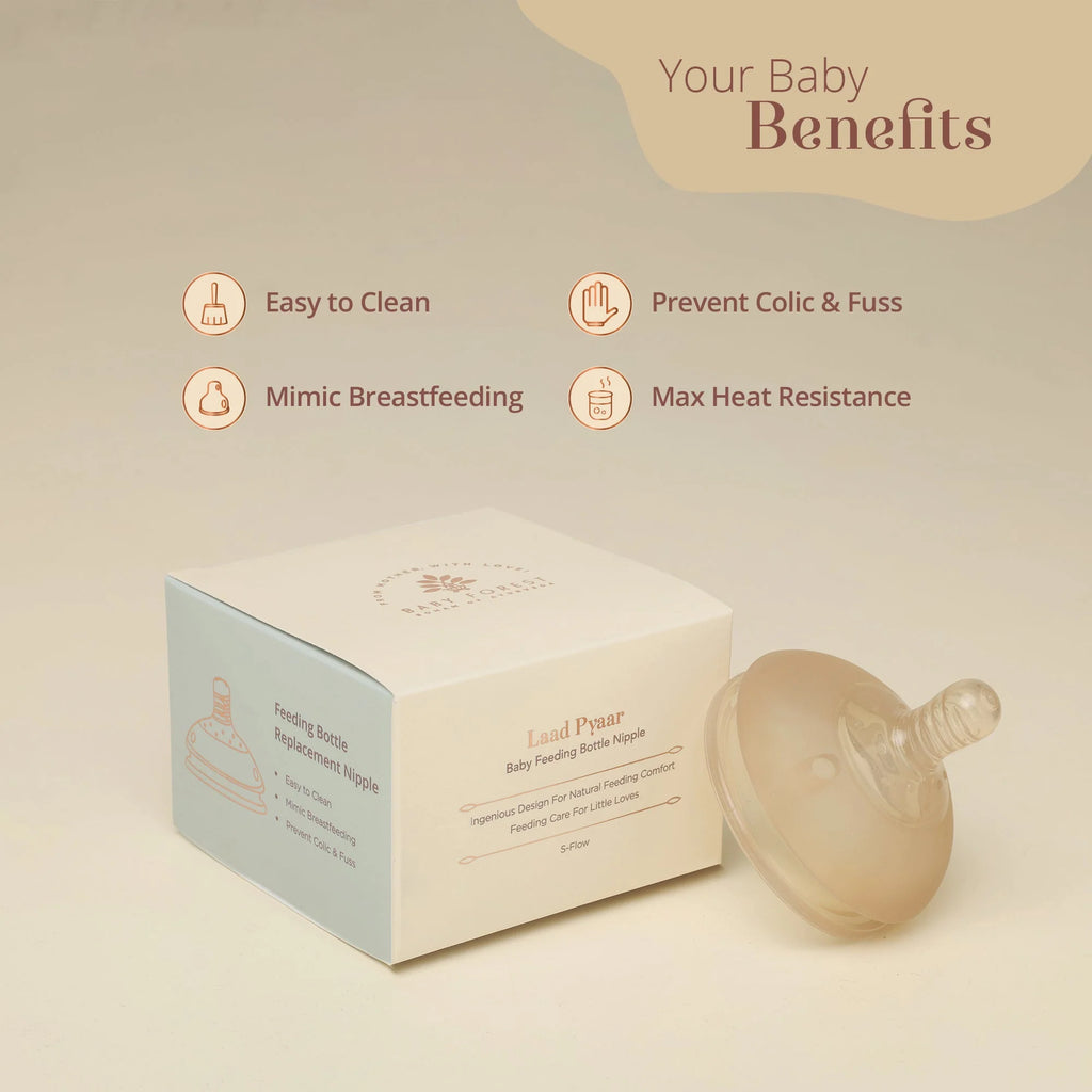 Nipple Laad Pyaar Baby Feeding Bottle Slow Flow