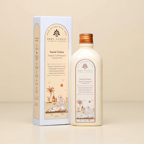 Baby Forest Narial Tailam Organic Cold Pressed Coconut Oil 200Ml