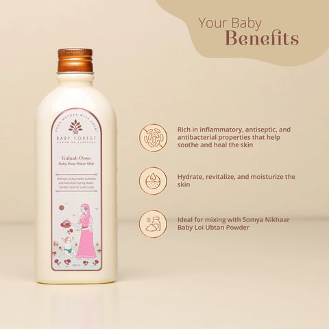 Baby Forest Gulaab Oose Baby Rose Water Mist 200 Ml