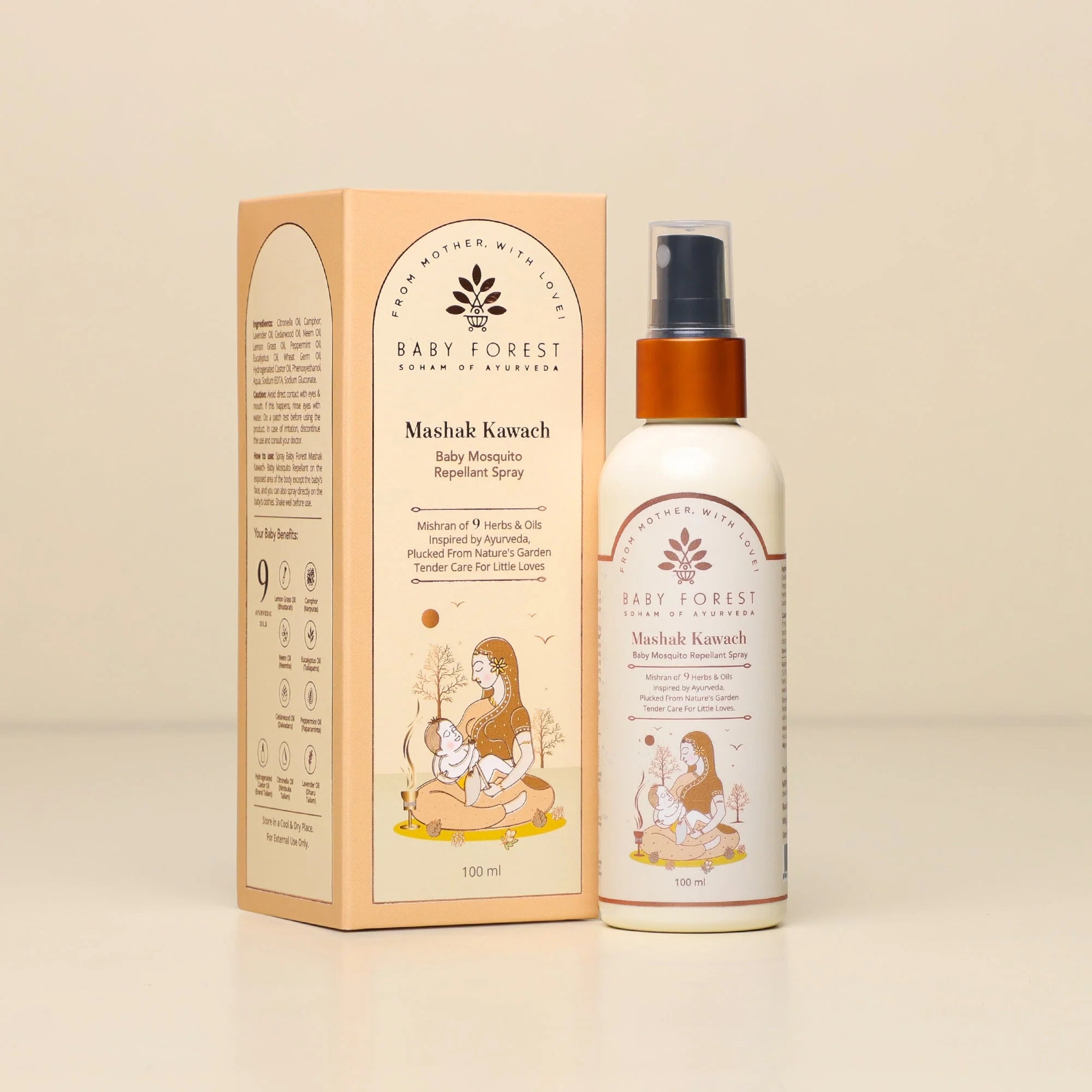 Mashak Kawach Baby Mosquito Repellent Spray