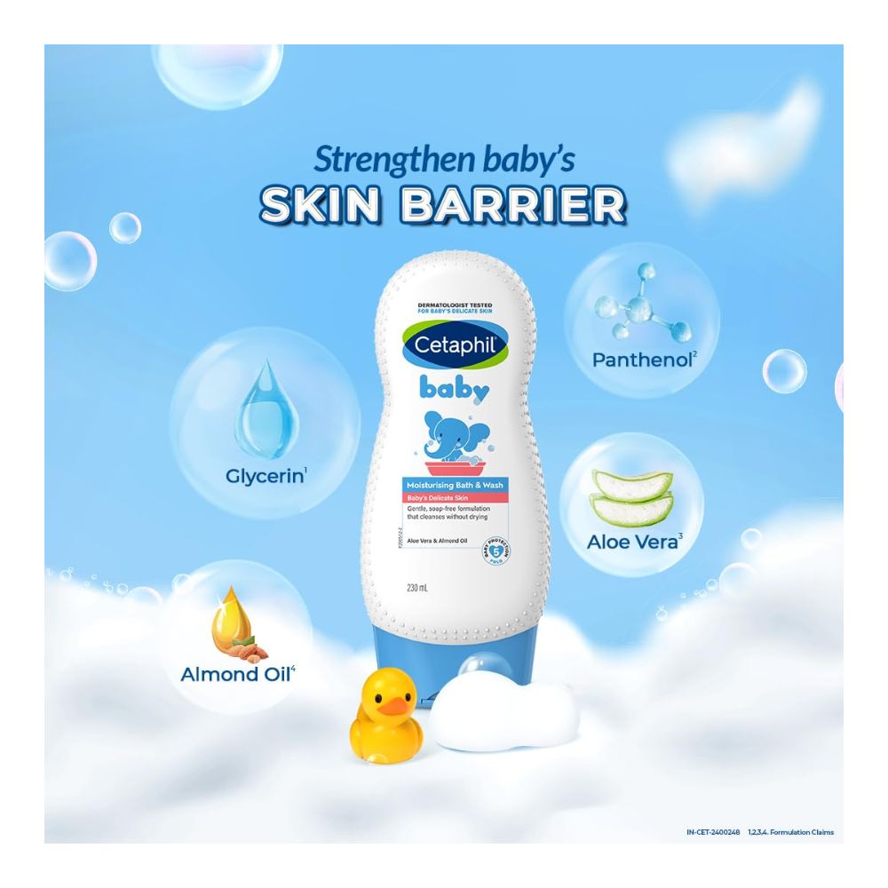 Cetaphil Baby Moisturising Bath & Wash (230ml)