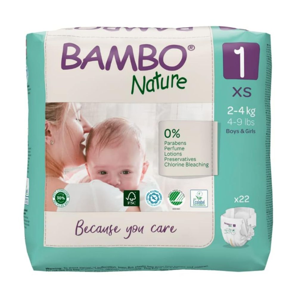 Skin Friendly Tape Diapers - Monthly Box - Size 1