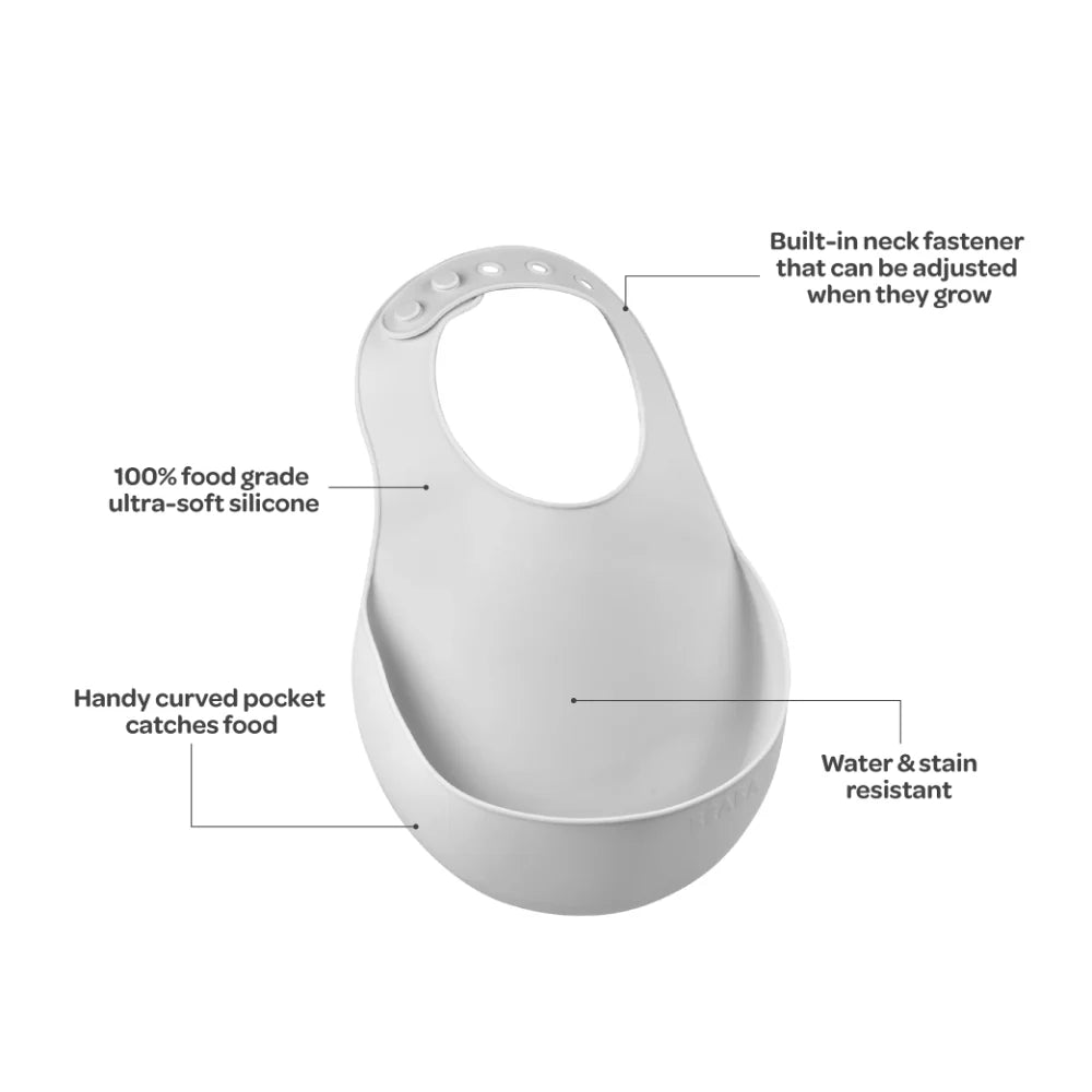 Silicone Bib - Light Mist