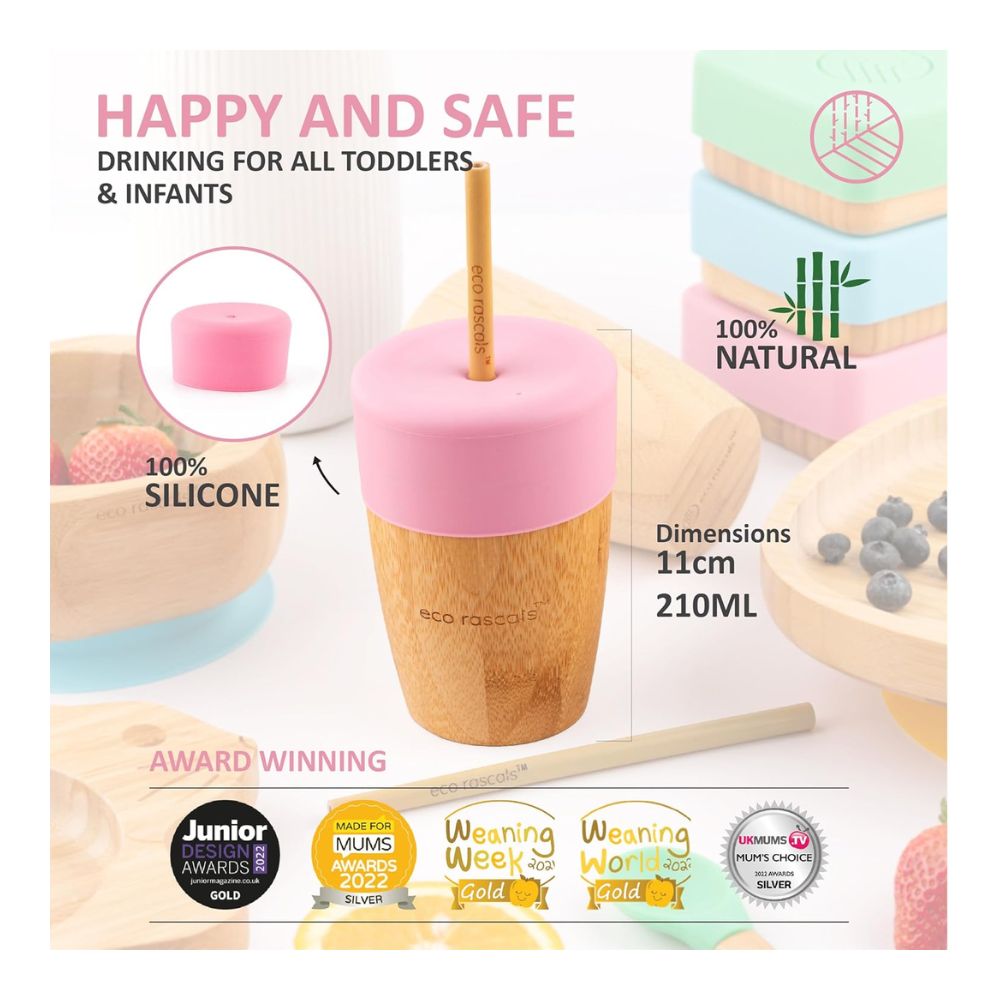 Bamboo Big Cup - 210 ml -Pink