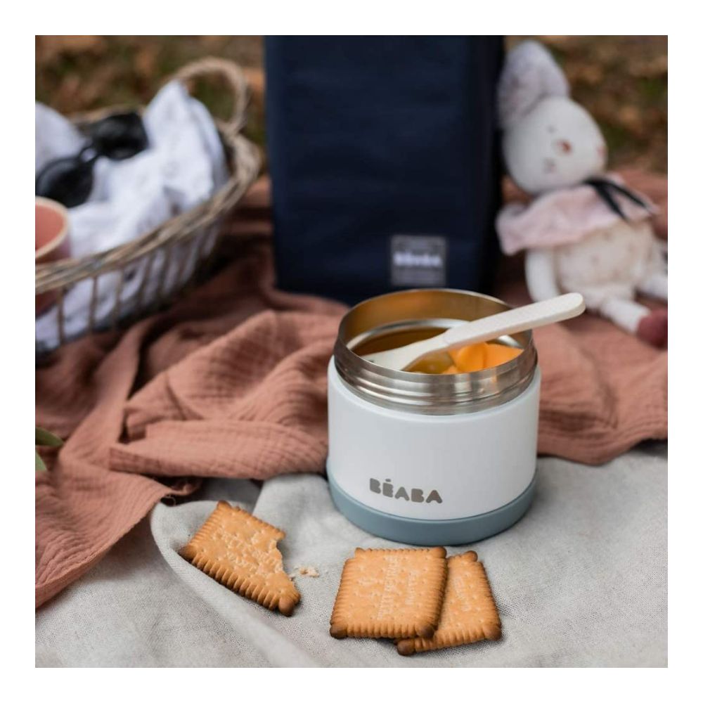 Stainless Steel Insulated Food Jar - Isothermal Portion 300 ml - Eucalyptus Green