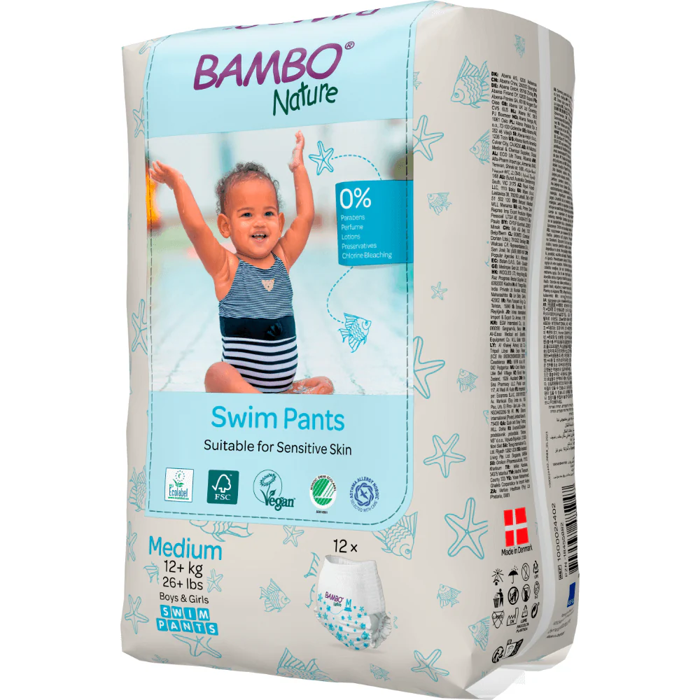 Disposable Swim Diaper Pants, Medium (12+ kg)