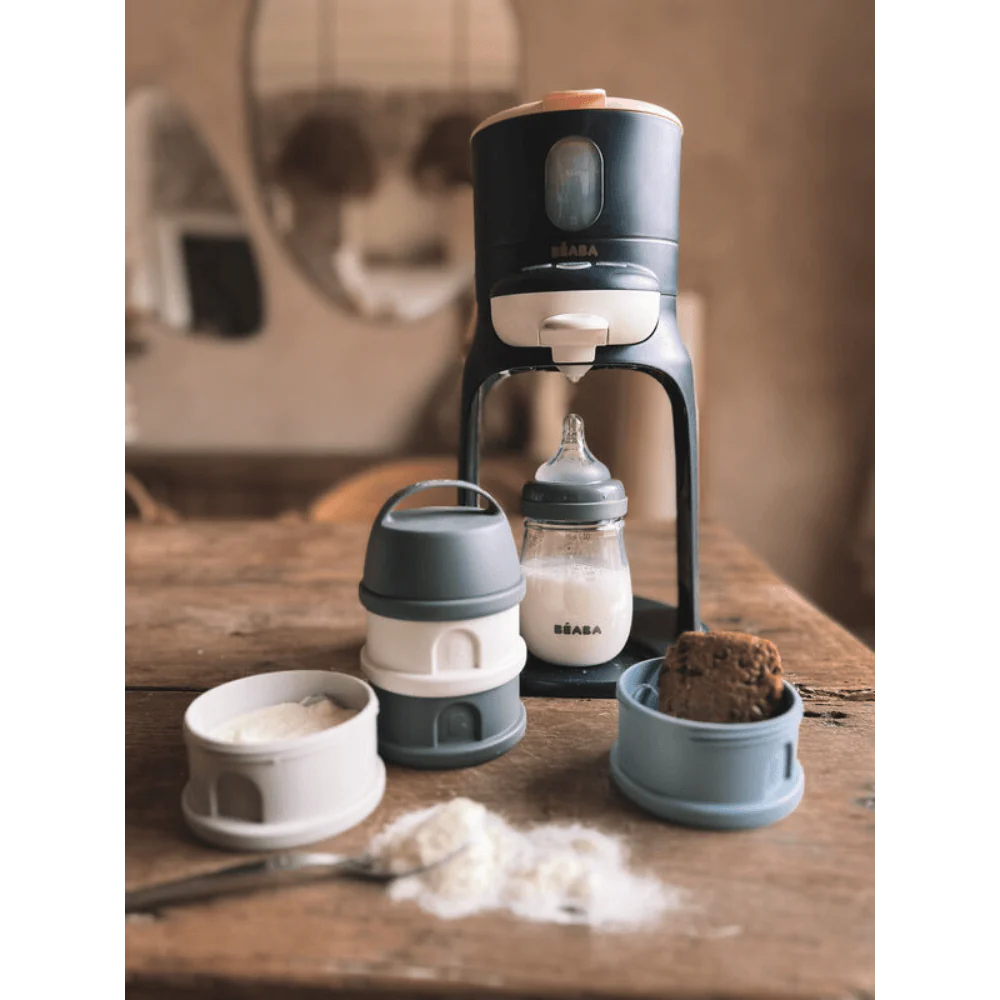 Stacked Formula Container with 4 Compartments-Blue/Mineral Grey