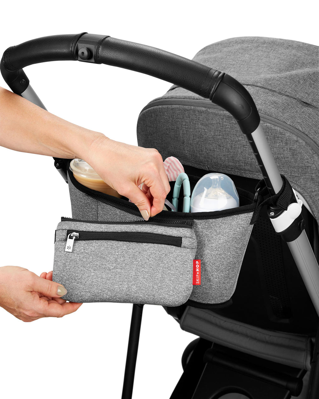 Grab & Go Stroller Organizer - Heather Gray