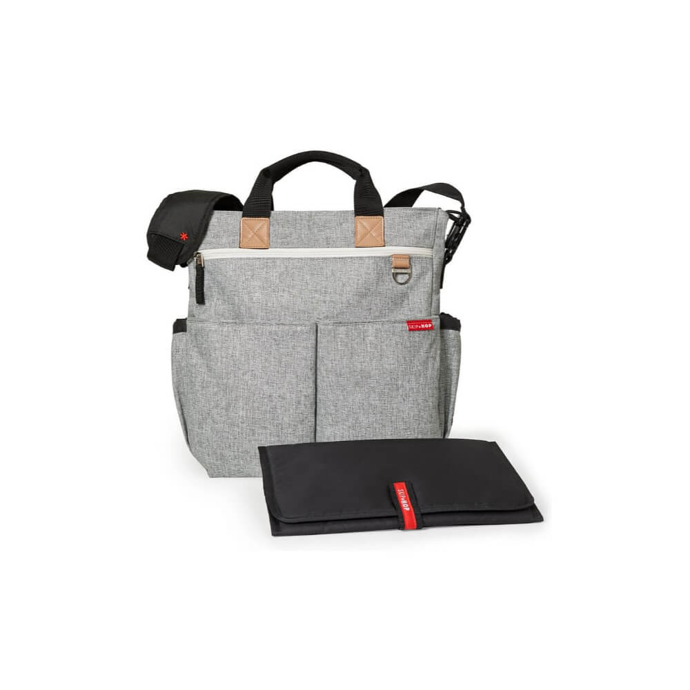 Duo Signature Diaper Bag- Grey Melange
