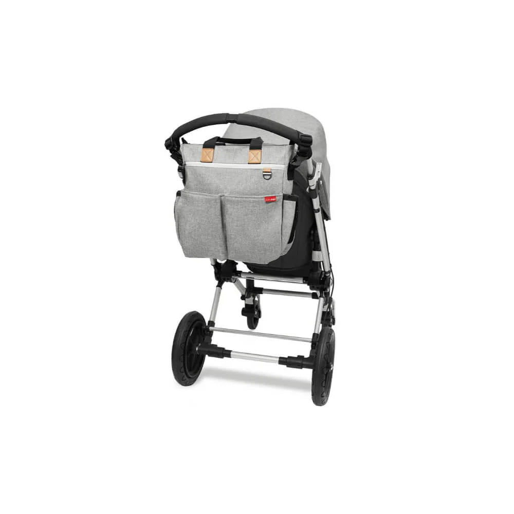 Duo Signature Diaper Bag- Grey Melange