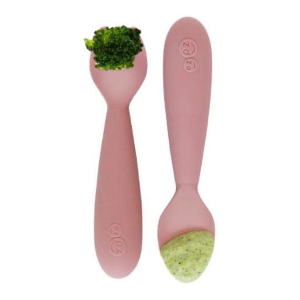 Mini Utensils for Toddlers (Spoon & Fork) - Blush