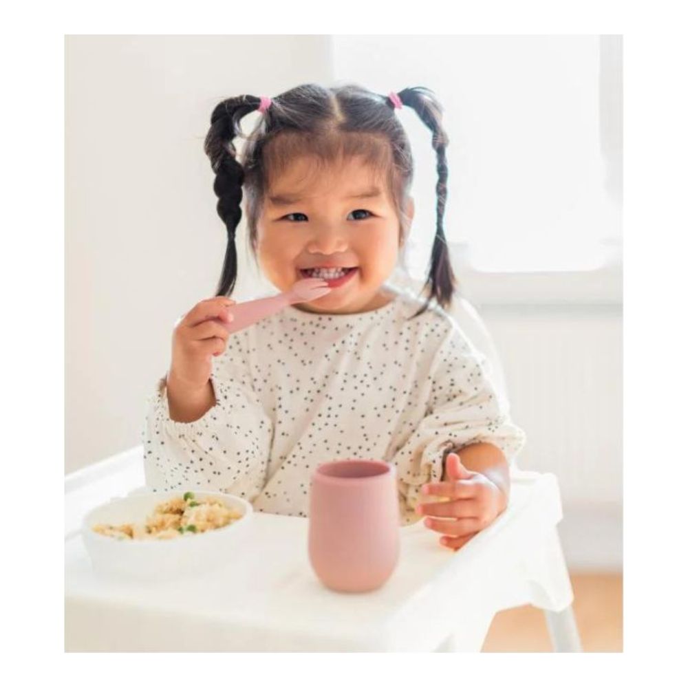 Mini Utensils for Toddlers (Spoon & Fork) - Blush