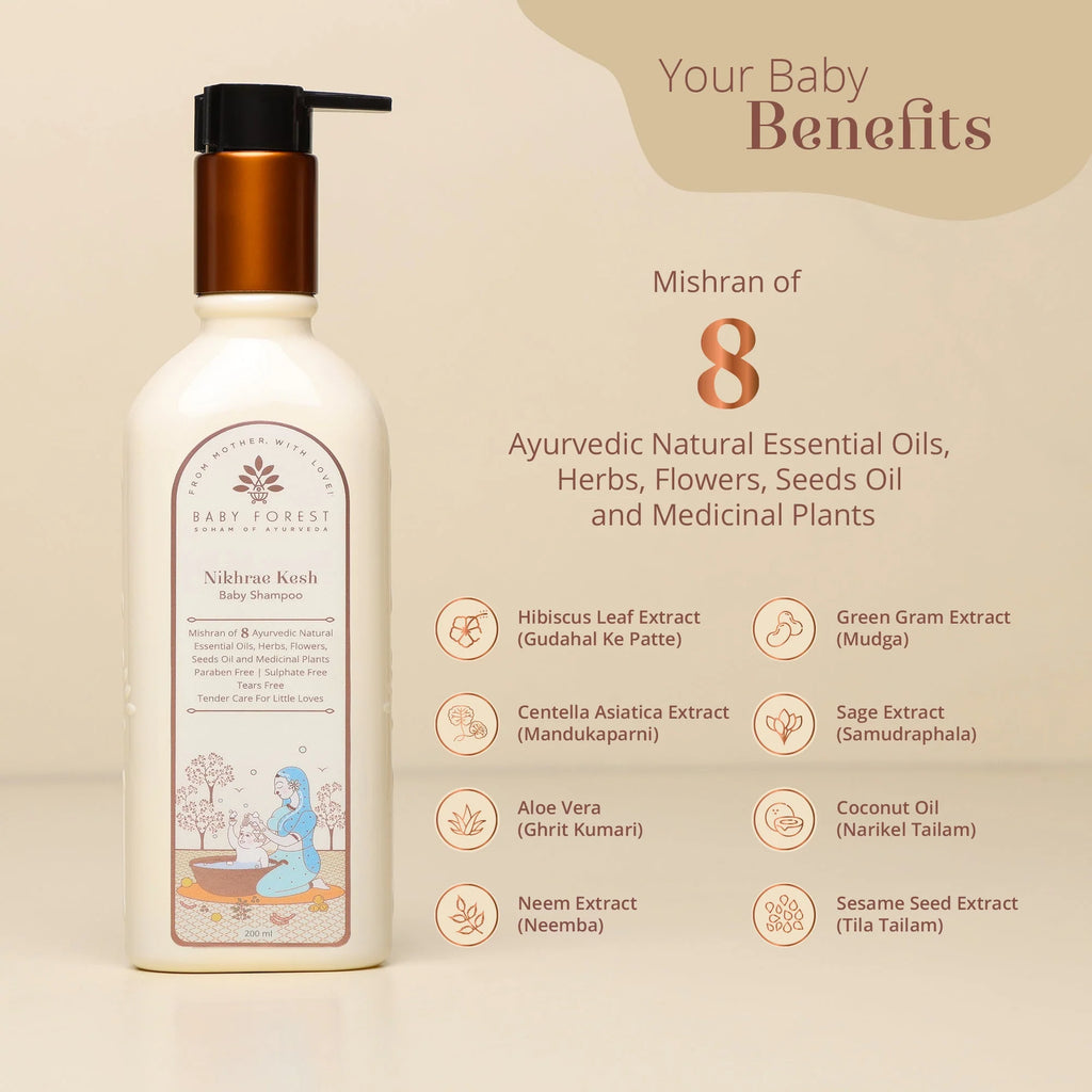 Baby Forset Nikhrae Kesh Baby Shampoo 200Ml