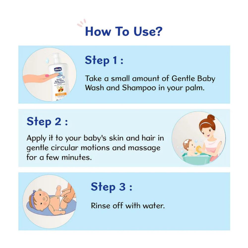 Chicco Gentle Body Wash And Shampoo (500Ml)