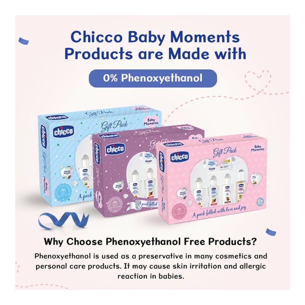 Chicco Baby Caring Pink New Born Gift Set-Pack Of 7-Gift For Baby Shower & Baby Birthday- Pink