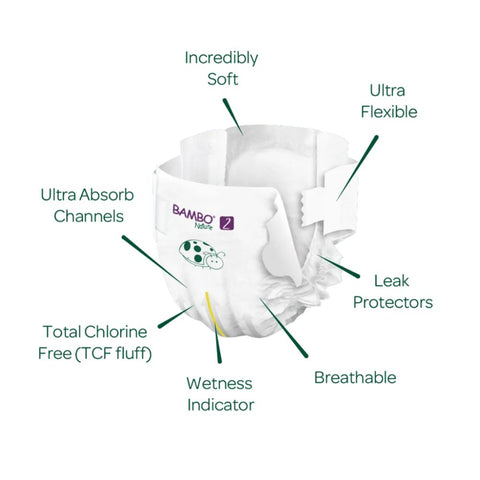 Skin Friendly Tape Diapers - Monthly Box - Size 2