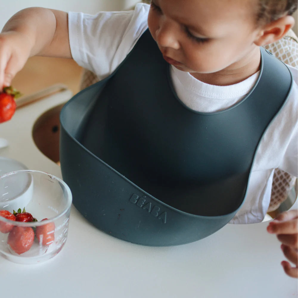 Silicone Bib - Mineral Grey