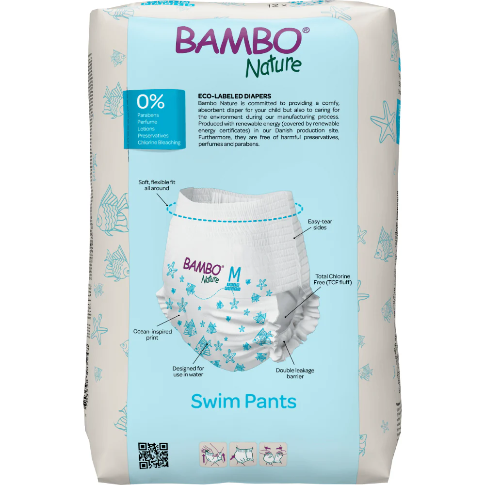 Disposable Swim Diaper Pants, Medium (12+ kg)