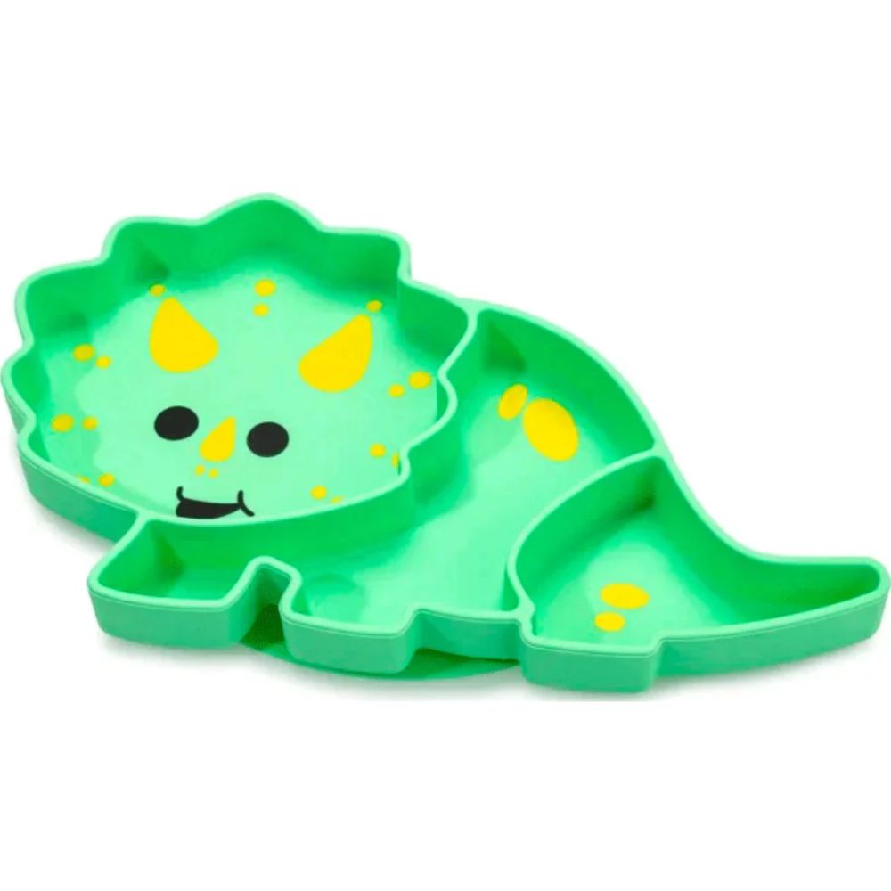 Silicone Divided Plate- Mint