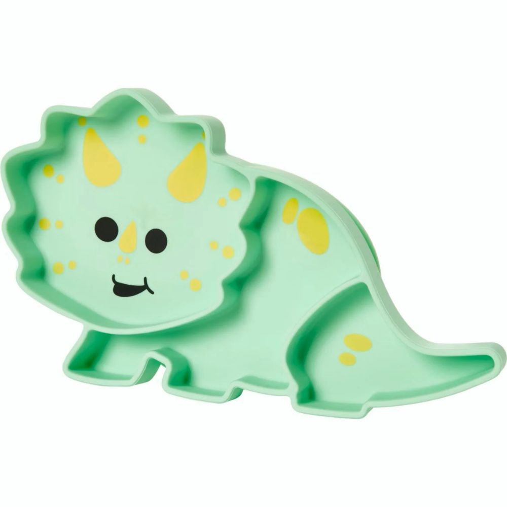 Silicone Divided Plate- Mint