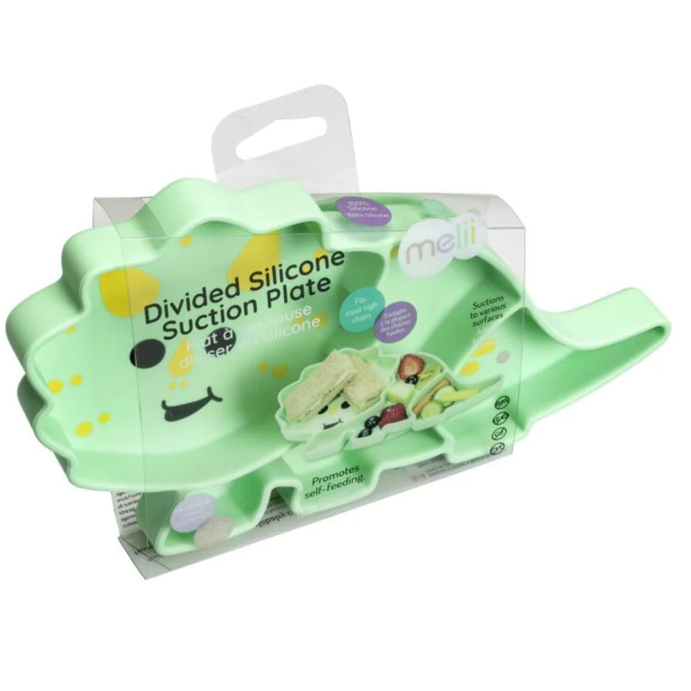 Silicone Divided Plate- Mint