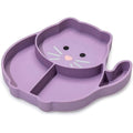 Silicone Divided Plate- Purple