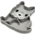 Silicone Divided Plate- Grey