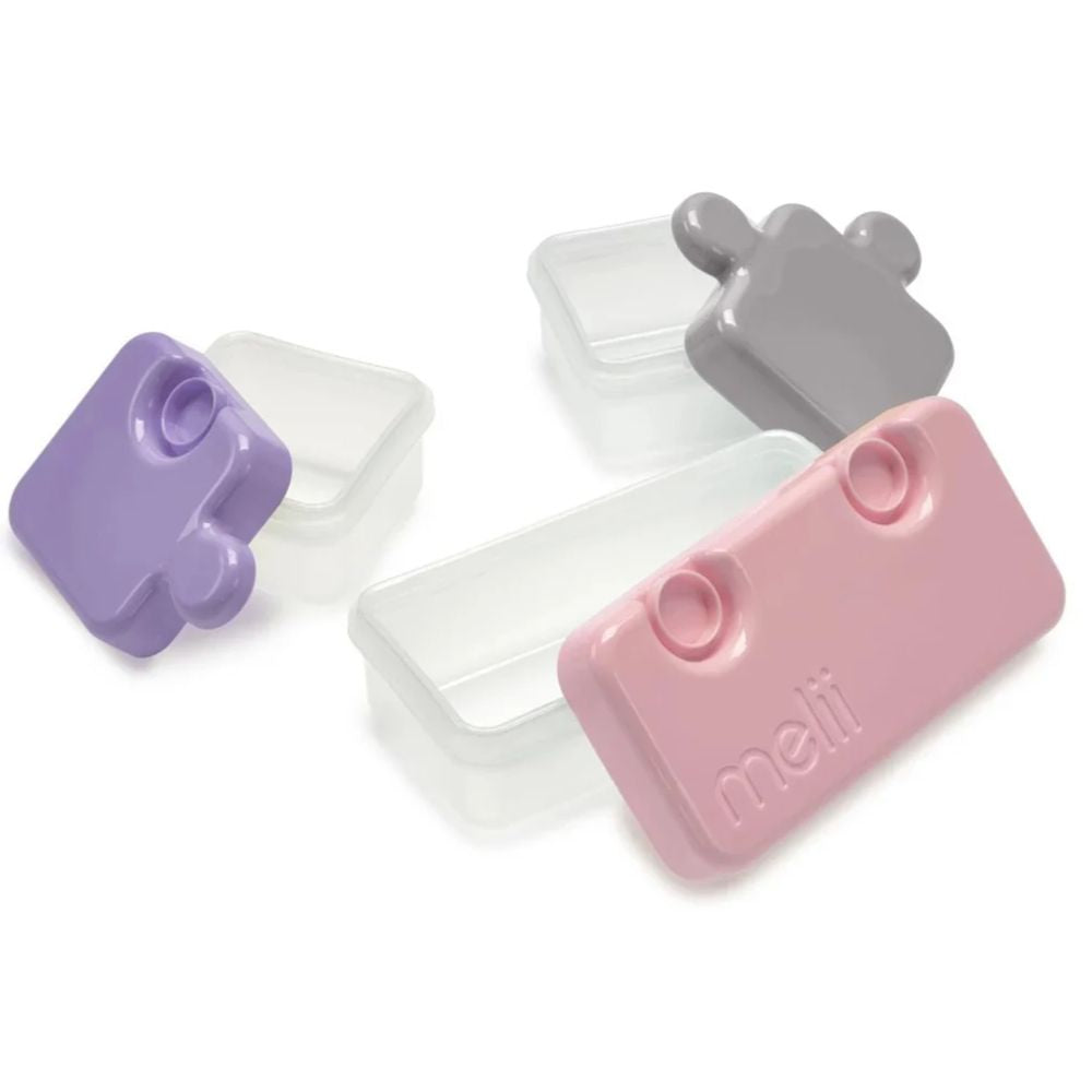 Puzzle Container- 1 pack Purple, Grey & Pink