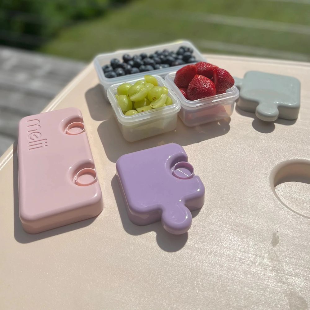 Puzzle Container- 1 pack Purple, Grey & Pink