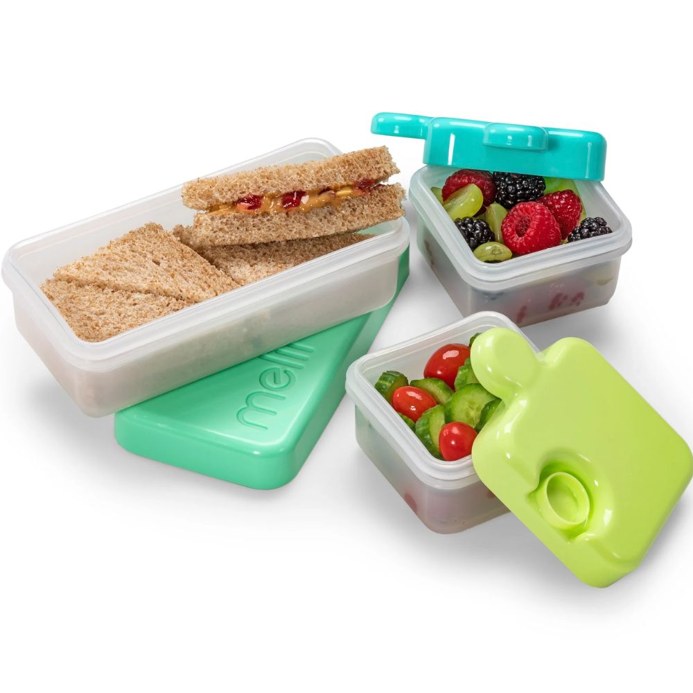 Puzzle Container- 1 pack Blue, Lime & Mint