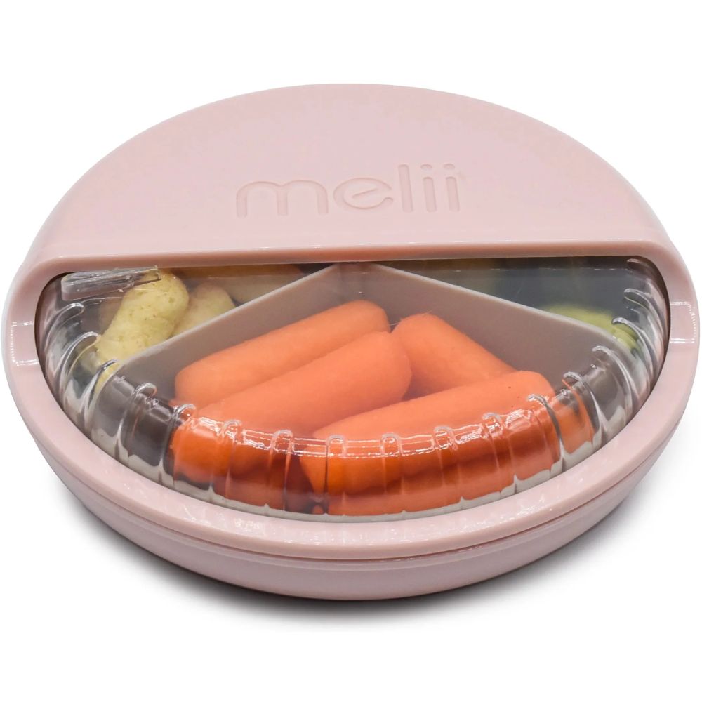 Spin Snack Container- Pink/Grey