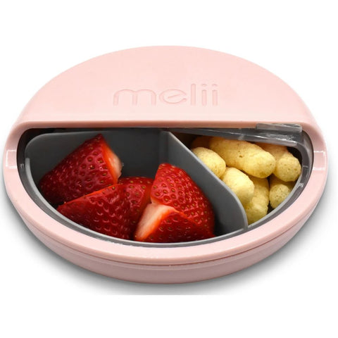 Spin Snack Container- Pink/Grey