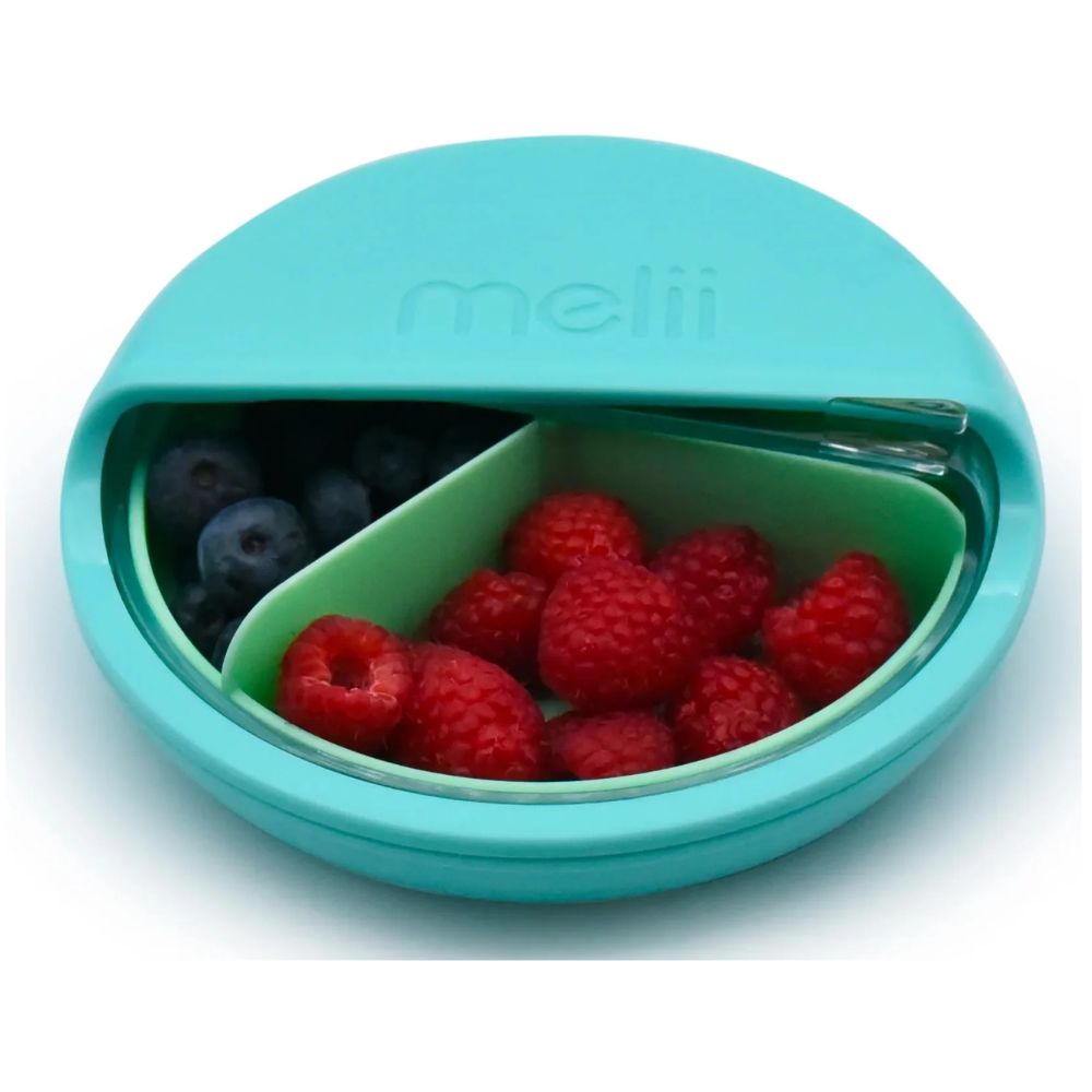 Spin Snack Container- Blue/Mint