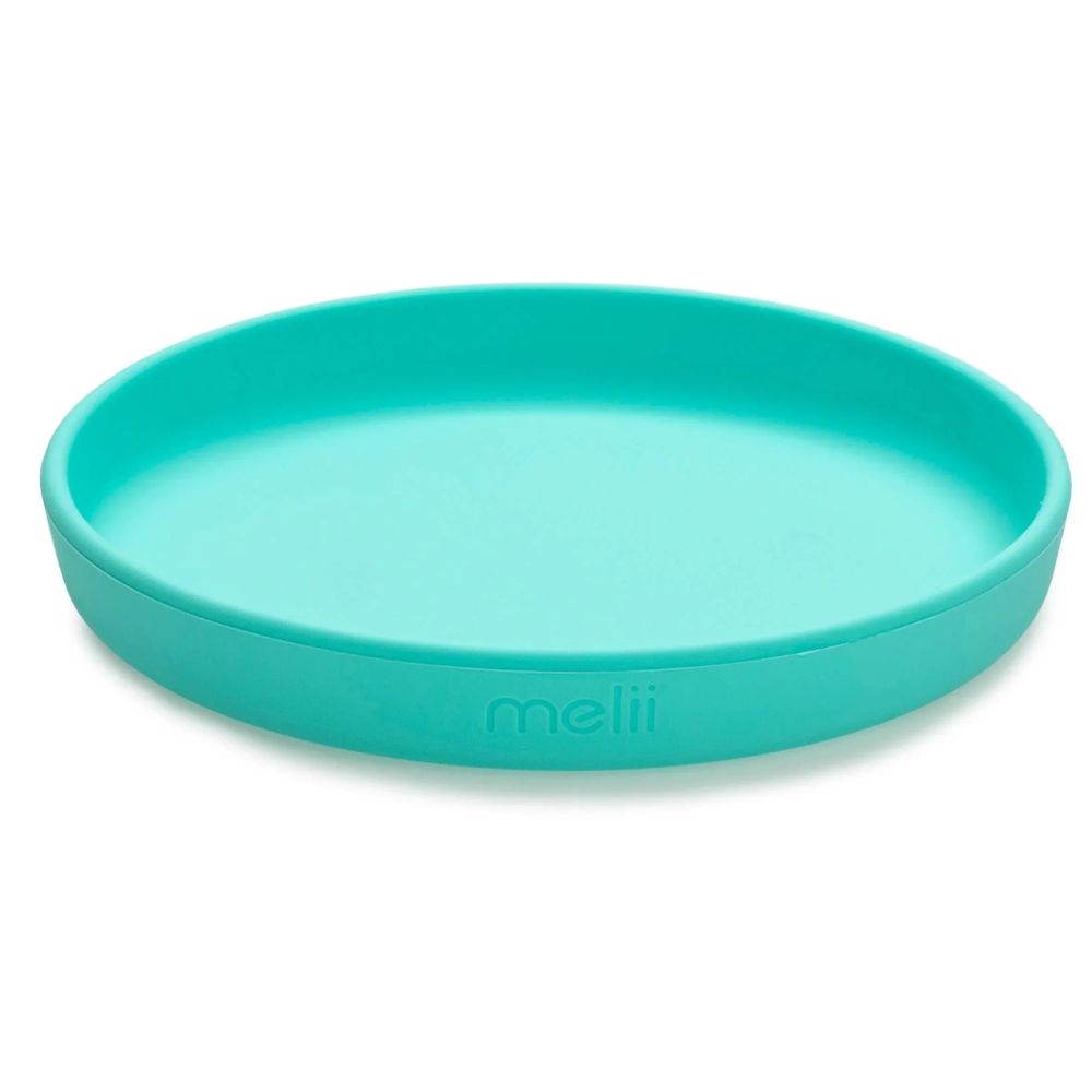 3 Piece Silicone Feeding Set Lime, mint, blue