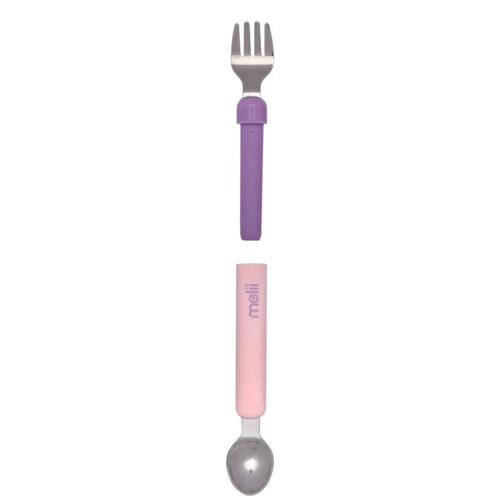 Spork On the Go With Case Pink & purple