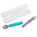 Spork On the Go With Case Blue & purple