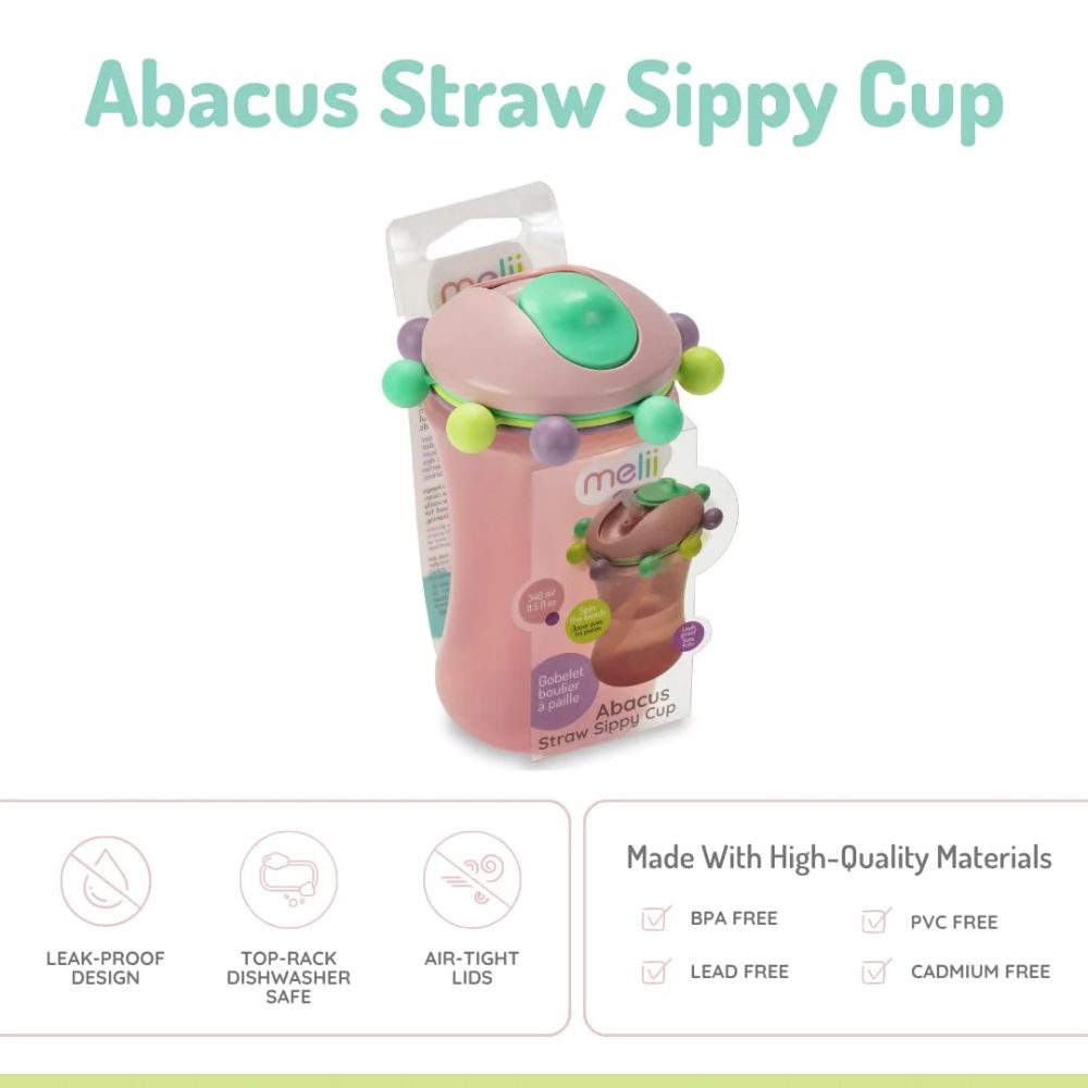 Sippy Cup- Abacus- 1 pack- Pink