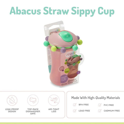 Sippy Cup- Abacus- 1 pack- Pink