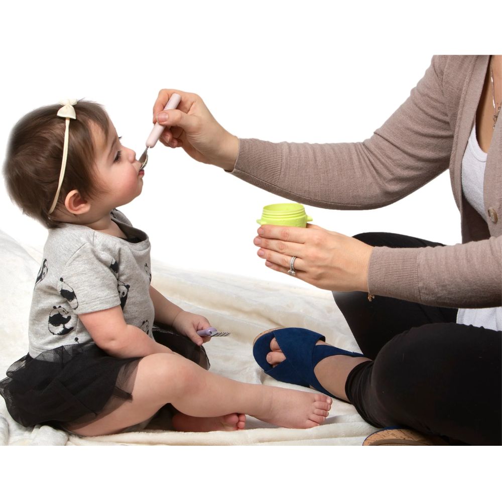 Spork On the Go With Case Pink & purple