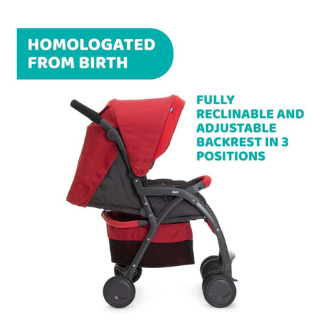 Simplicity Plus Stroller - Scarlet Red