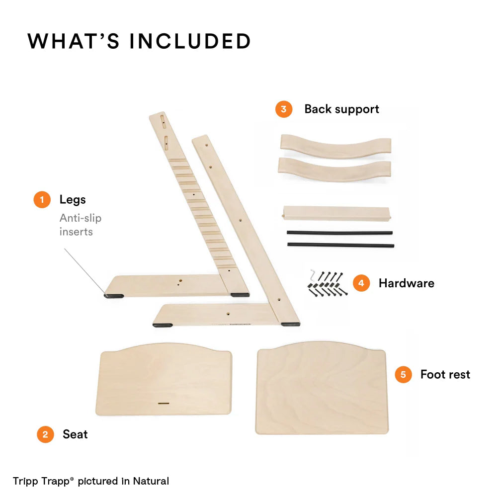 Stokke Tripp Trapp Highchair Combo (Chair, Babyset And Harness) - Hazy Grey