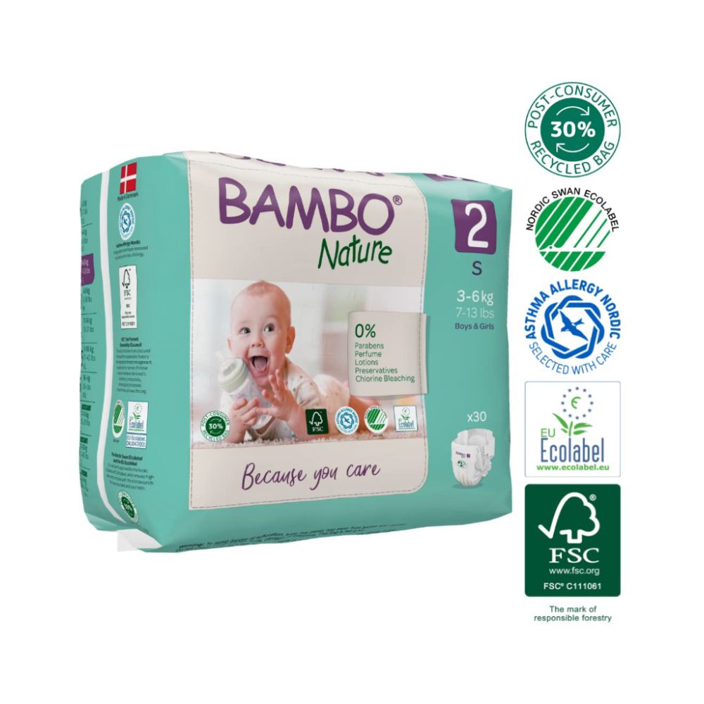 Skin Friendly Tape Diapers - Monthly Box - Size 2