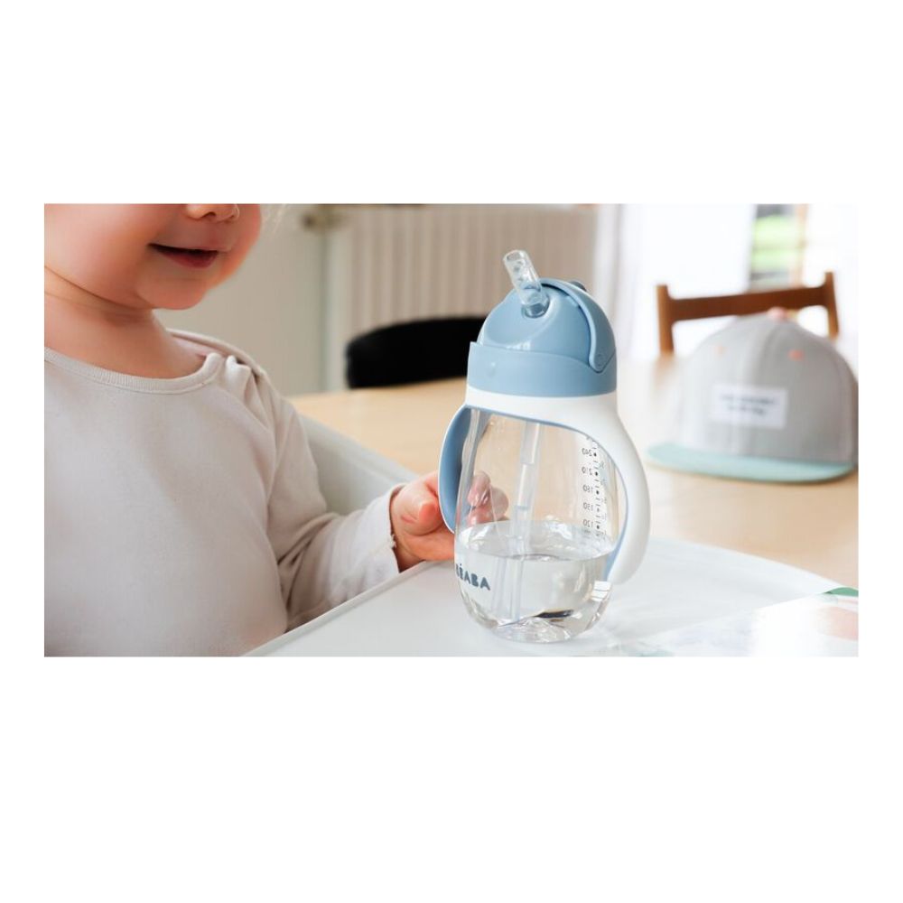 Straw Cup 300ml - Blue