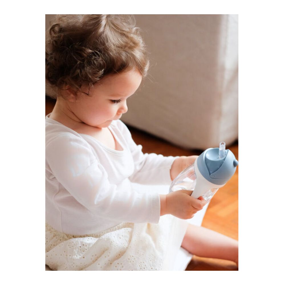 Straw Cup 300ml - Blue