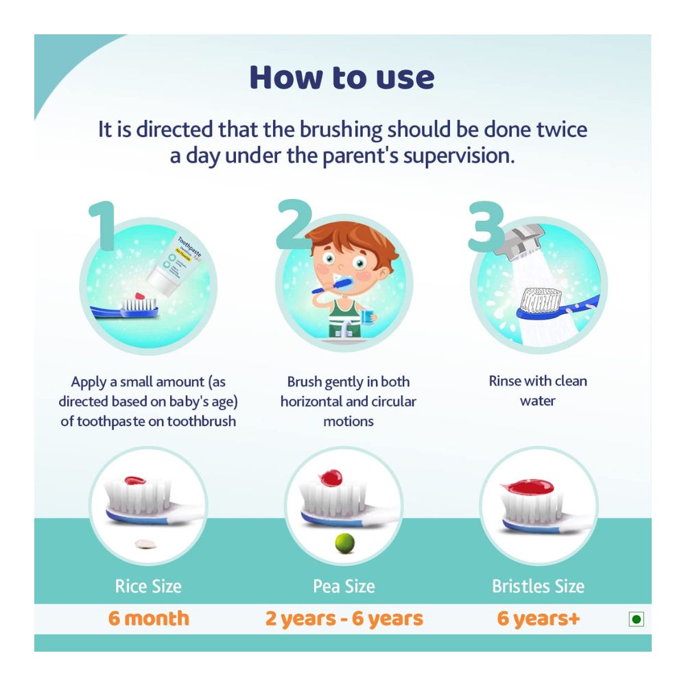 Tooth Paste Mix Fruit No Fluoride (1Y-6Y) (50G)